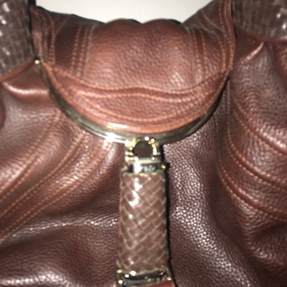 Fendi Spy Cognac Leather Satchel - Picture 2 of 5